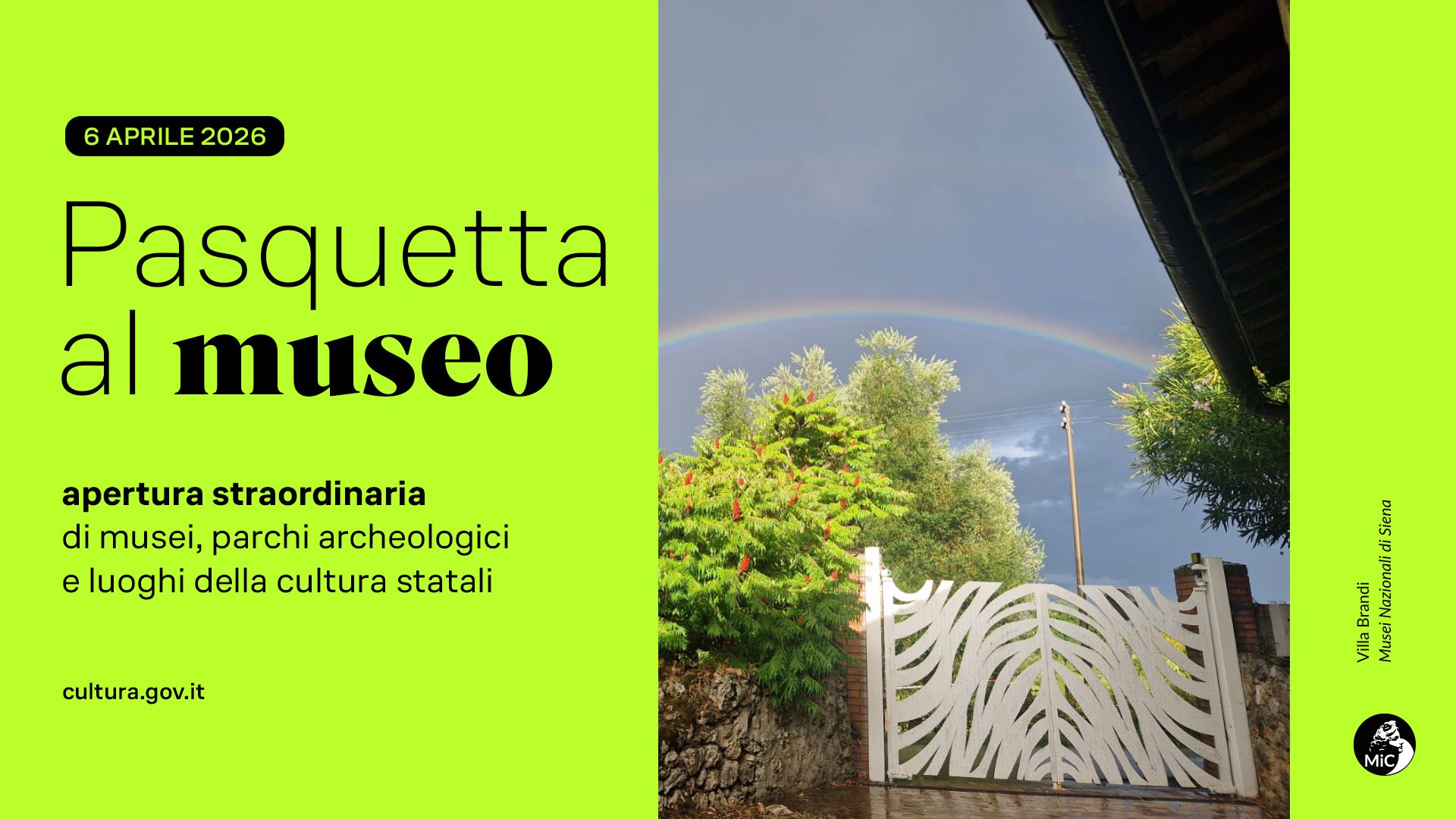 Lunedì 6 aprile 2026: Pasquetta a Villa Brandi